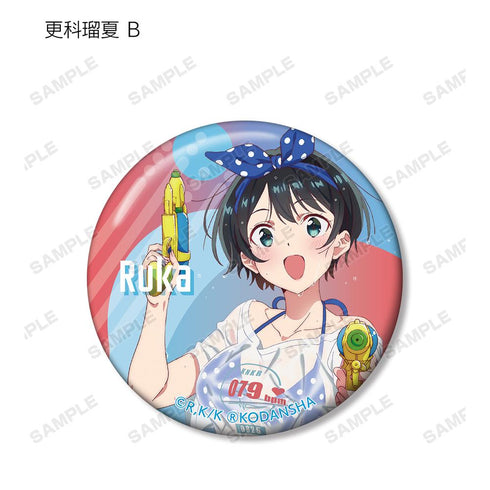 『彼女、お借りします』描き下ろしイラスト ビーチデートver. トレーディング缶バッジ(単位/BOX)【202508再販】